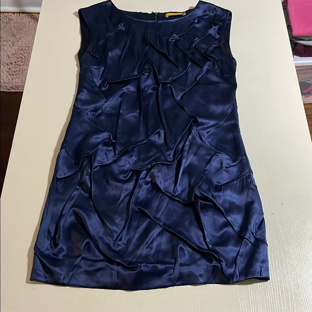 Alice + Olivia Navy Sleeveless Dress- professionally altered